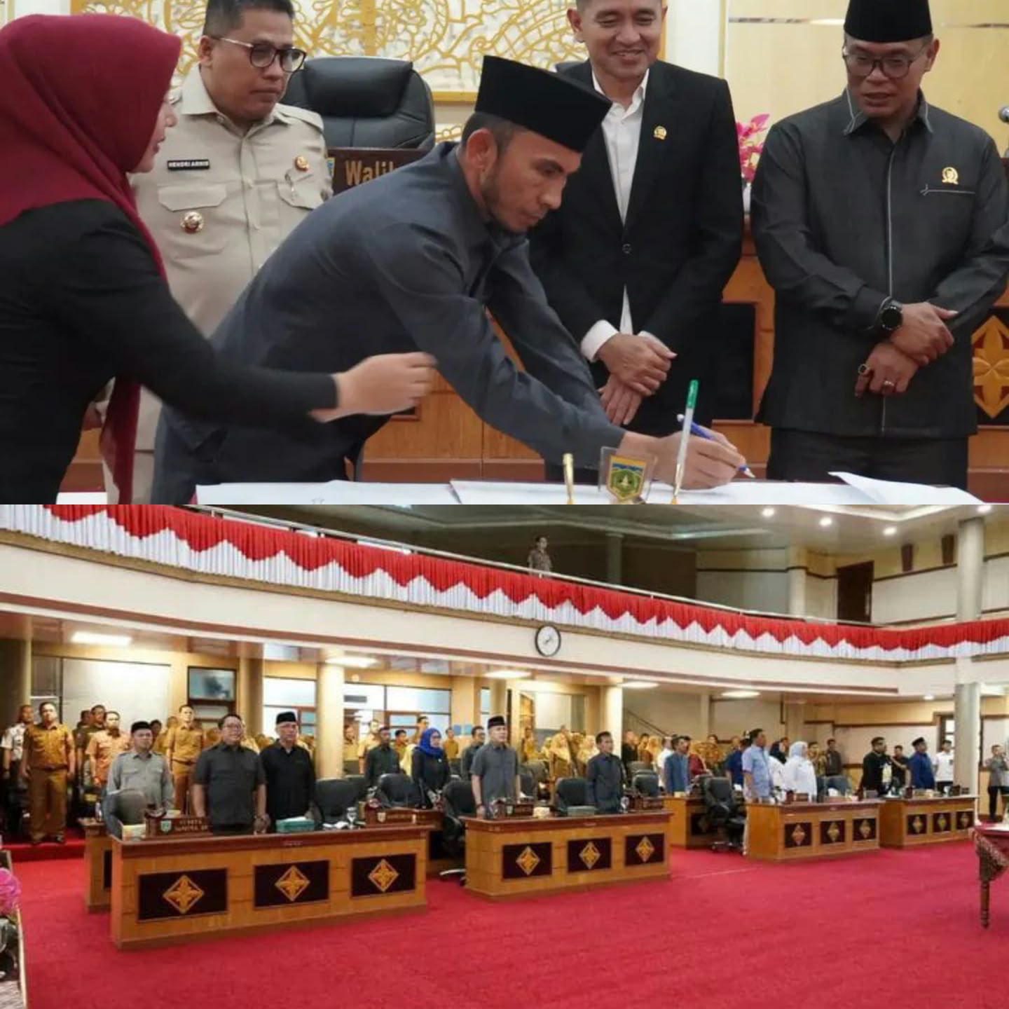 Penandatanganan naskah APBD 2027.